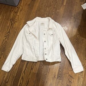 Old Navy Off-White Jean Jacket